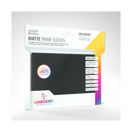 Gamegenic Matte Prime Black Sleeves (100)