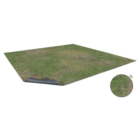 Grassy Fields Gaming Mat 3x3 - Grid