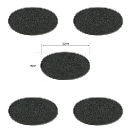 60x35mm Oval Bases (5) D.O.