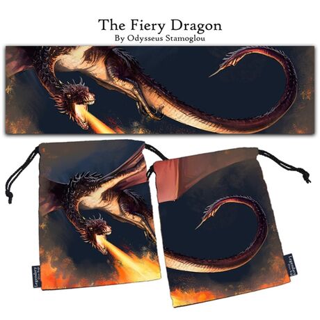 Drawlab The Fiery Dragon Dice Bag