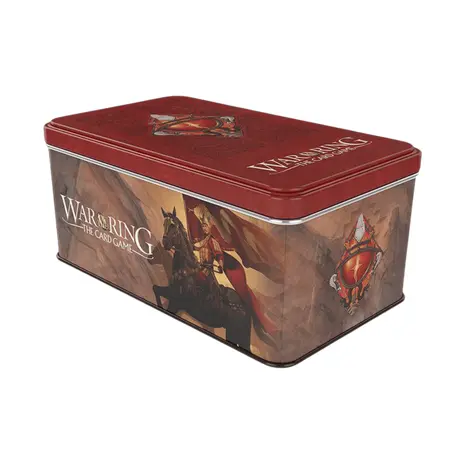 War of the Ring Shadow Card Box and Sleeves (Red Bannerman)