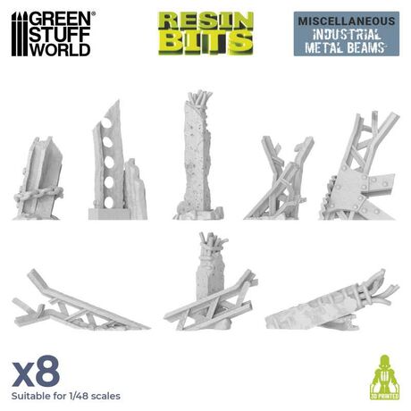 3D Printed - Industrial Metal Beams
