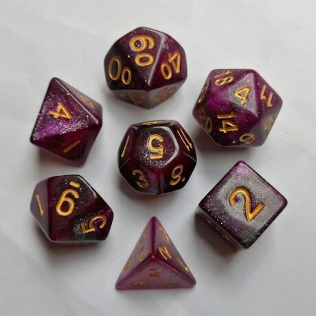 Drawlab Rhodonite Pink Dice Set
