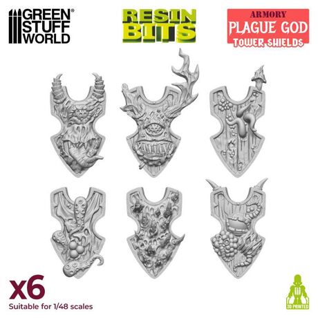 3D Printed Armory - Plague God Tower Shields (X6)