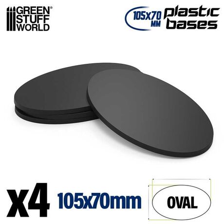 Plastic Oval Base 105x70mm (4)