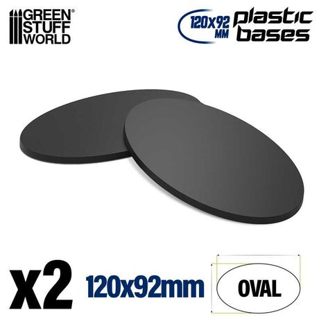 Plastic Oval Base 120x92mm (2)