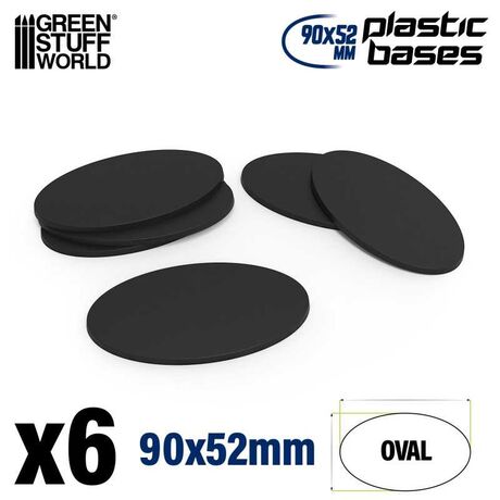Plastic Oval Base 90x52mm (6)