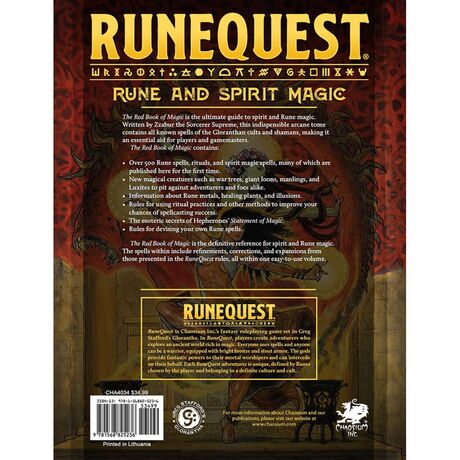 Runequest: The Red Book of Magic
