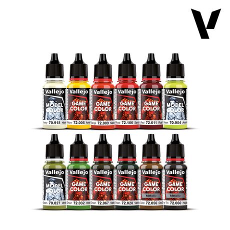 Fantasy Paint Set by  Squidmar (12 Colors + Figure)