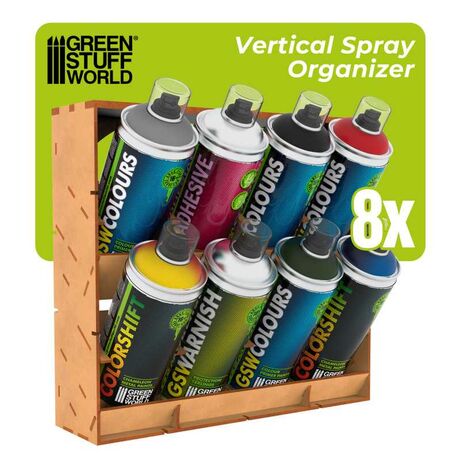 MDF Paint Organizer Vertical (Sprays)