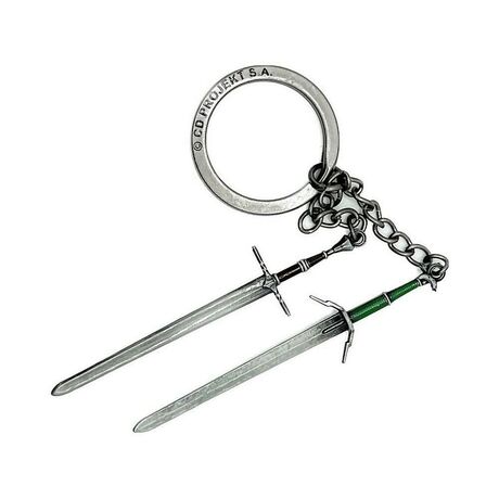 The Witcher III Keychain Geralt Two Swords