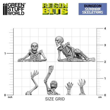 3D Printed - Skulls & Bones - Summon Skeletons 1:48
