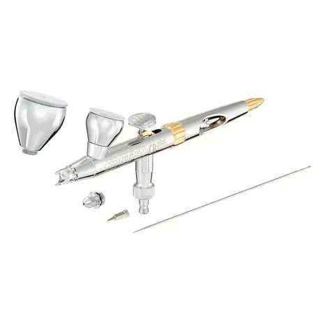 Evolution CRplus 2024 Two in One, Nozzle 0.28mm +0.45mm, Cup 2+5ml Chrome