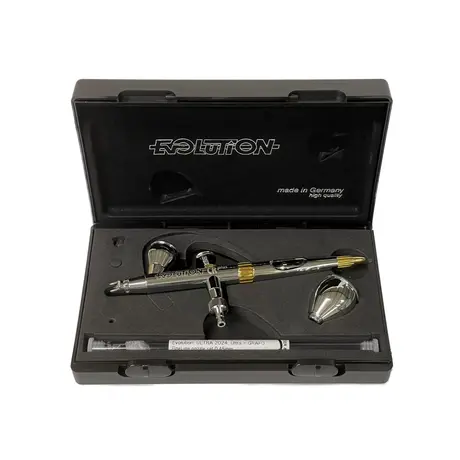 Evolution CRplus 2024 Two in One, Nozzle 0.28mm +0.45mm, Cup 2+5ml Chrome
