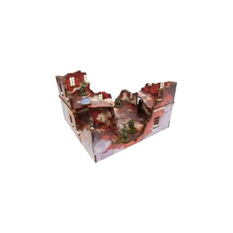 WW2 Normandy Ruined Large House - 1 (28mm)
