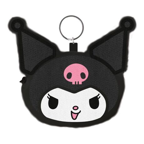 Kuromi (Face) Fluffy Coin Purse