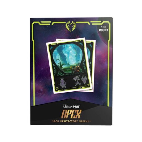 Edge of Eternities 105ct Apex Deck Protector sleeves Green Mythic