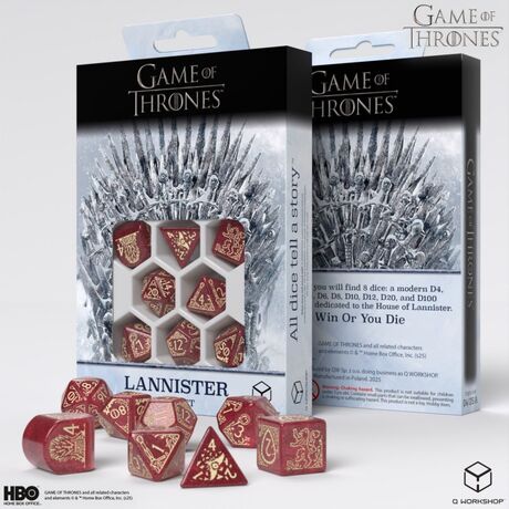 Game of Thrones Dice Set: Lannister
