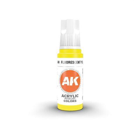 Fluorescent Yellow – AK 3GEN ACRYLIC 18ml