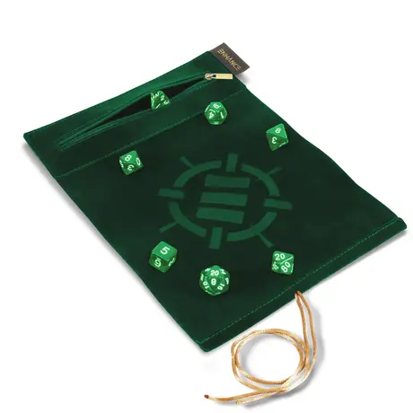 Enhance Roll on a Scroll Dice & Rolling Mat Green