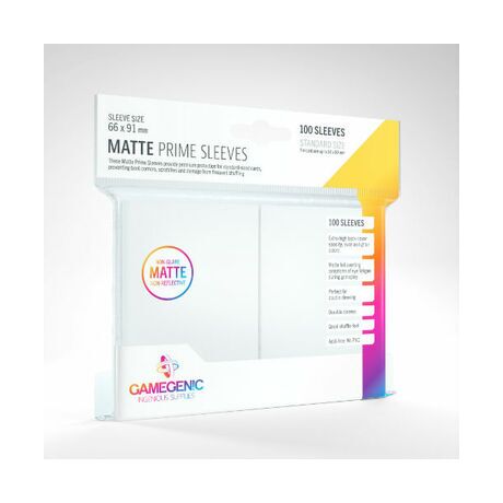 Gamegenic Matte Prime White Sleeves (100)