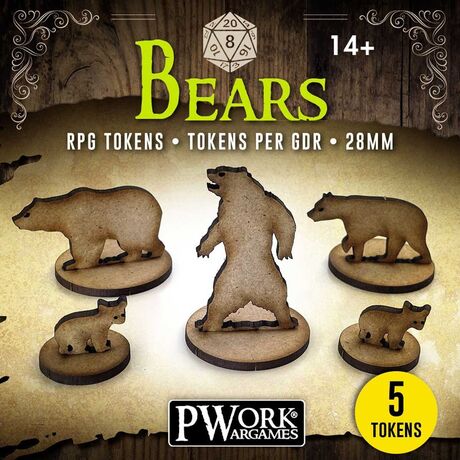 RPG Tokens MDF - Bears