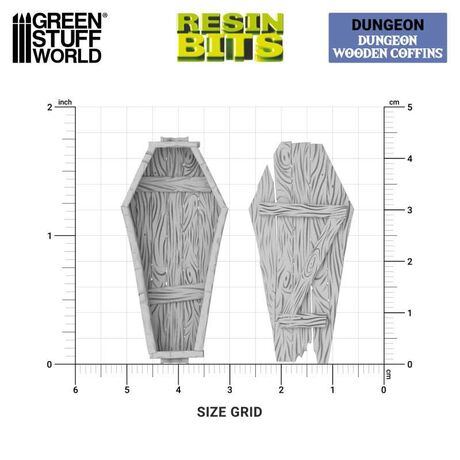 3D Printed - Dungeon Wooden Coffins