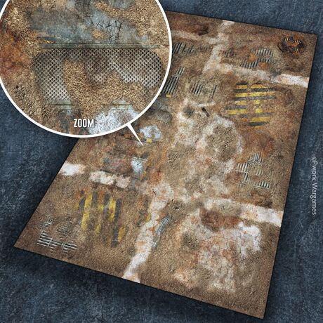 Industrial Ruins Neoprene Game Mat 22"x30"