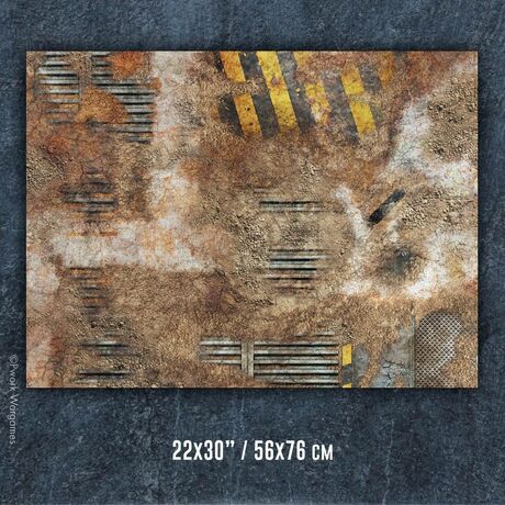 Industrial Ruins Neoprene Game Mat 22"x30"