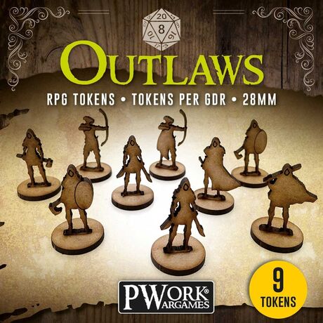 RPG Tokens MDF - Outlaws