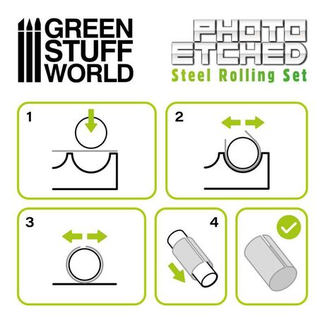 Photo Etched Steel Rolling Set
