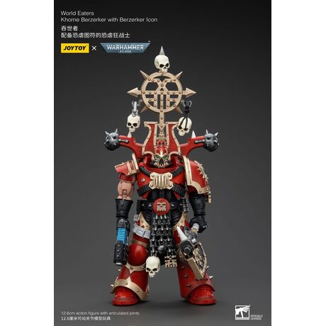 World Eaters Khorne Berzerker with Berzerker lcon 13cm
