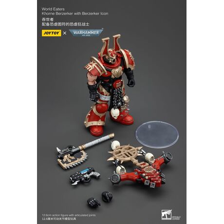 World Eaters Khorne Berzerker with Berzerker lcon 13cm