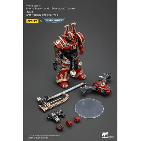 World Eaters Khorne Berzerker with Eviscerator Chainaxe 13cm