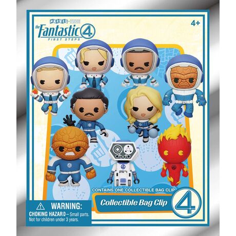 Fantastic Four 3D PVC Bag Clips Movie Display