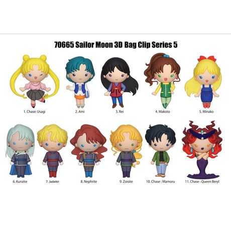 Sailor Moon 3D PVC Bag Clips Series 5