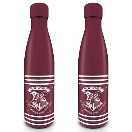 Harry Potter Classic Crest Burgundy Stripes Metal Bottle 550ml