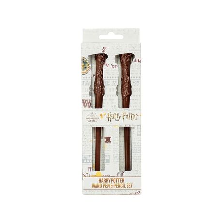 Harry Potter Wand, Pen & Pencil in Window Box