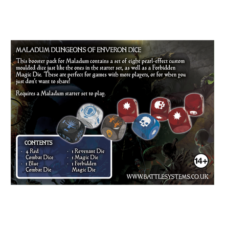 Maladum Dungeons Of Enveron Dice