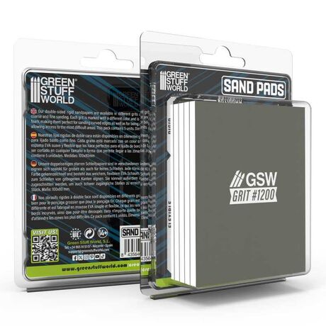 Rigid Sand Pads 100x80mm - 5mm - Grit #1200 (5)