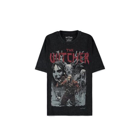 The Witcher - First Edition Short Sleeved Acid Wash T-Shirt XL