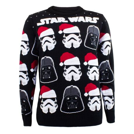 Star Wars Sweatshirt Christmas Jumper Darth Vader / Stormtrooper XL