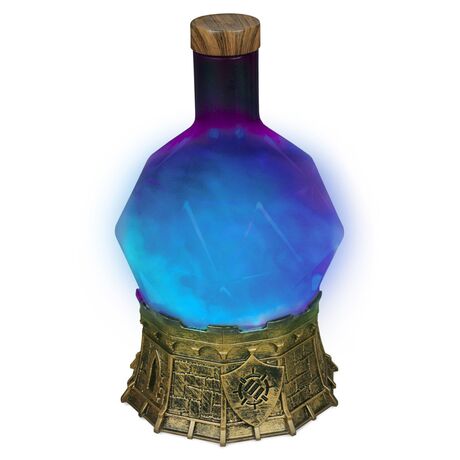 Sorcerer's Potion Light with Swirling Mystical Brew (Blue)