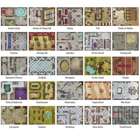 Big Book of Battle Mats - Bastions and Strongholds