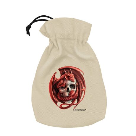Anne Stokes Dice Pouch: Skull Embrace