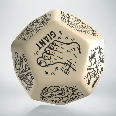 Monster Generator Die: Beige&Black