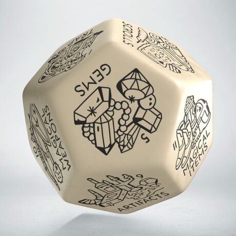 Treasure Generator Die: Beige&Black