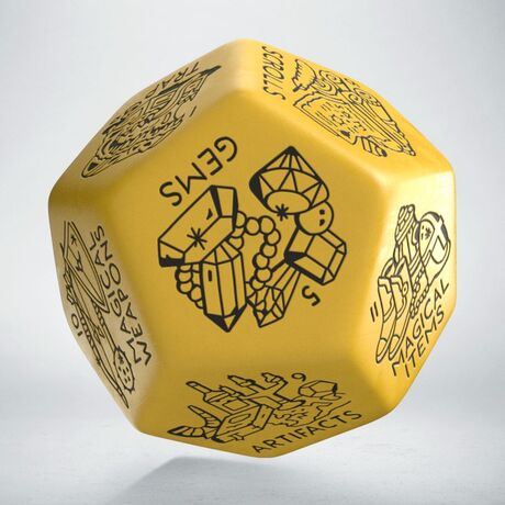 Treasure Generator Die: Yellow&Black