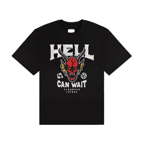 Stranger Things T-Shirt Hell Can Wait (black) L