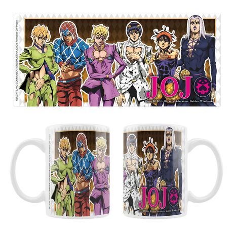 JoJo/s Bizarre Adventure Part 5: Golden Wind Ceramic Mug Main Characters
